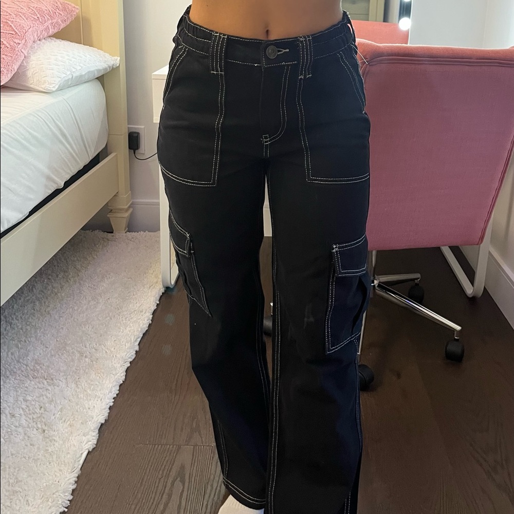 Urban Outfitters Black Cargo Pants